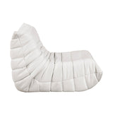 Luxury Accent Chair Tufted Beige Microfiber Comfy Chair Living Room Furniture 1pc Floor Chair B011P300061