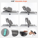 4-68&deg Lift Range Electric Adjustable Bed Backrest with Safety Rails, 300 lbs Capacity, Ideal for 16660448
