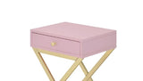 Coleen Pink & Gold Finish Accent Table B2726P270993