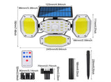 Upgraded Solar Motion Sensor Light Security Lamp Garden Outdoor Waterproof 02147218