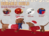 Set of 2 Lighted Dachshund Dog Christmas Decorations, Pre-lit Holiday Decor with 115 Warm White LED 87696606