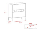 DEPOT E-SHOP Staten Bar Cabinet, Two Door Flexible Cabinets, Light Gray B097133181