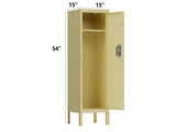 1 Door Tall Single Metal Locker-Retro Style Storage Cabinet--Industrial Furniture--For Living 02821972