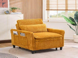 orange comfortable chair for Small apartment Bedroom space Balcony Small sofa bed Lazy Small sofa W6295P549833