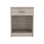 ZUN Eco Nightstand , End Table, Side Table Superior Top, One Drawer, Lower Shelf -Light Gray B20091852