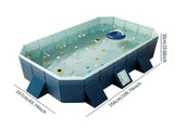 2.6m PVC folding pool bathes and cools in summer, suitable for outdoor patio beach W2710P330782