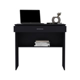 80 C Writting Desk, Compact Workstation with Drawer and Lower Shelf B200P173209