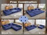 Compression Sofa,Convertible Floor Sofa Bed with Fixed-Shape Frame, Boneless Modular Sectional 43422984
