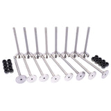 8x Intake Valves & 8x Exhaust Valves for VW Passat Beetle Audi Seat Leon 2.0 TDI 03L109601 03L109611 32822582