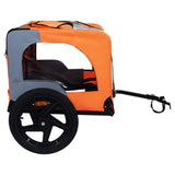 Outdoor Heavy Duty Collapsible Pet Bike Trailer with 16-Inch All-Terrain Wheels & Universal Hitch W1364P268344