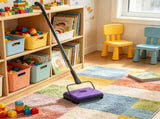 6.7" Manual Carpet Sweeper, Floor Sweeper with 300 ml Dustbin for Pet Hair & Home Office 66789414