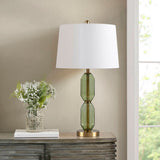 Faceted Green Glass Table Lamp B035P264525