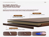 Rotating Bookshelf, 360 Degree Display 5 Tier Corner Bookshelf with Drawer for Small Space, Floor W2641P329220