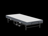 75 Inch Folding Bed with 5" Memory Foam Mattress, Space Saving Rollaway Guest Bed, Heavy-Duty Metal T2398P403868