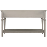 ZUN TREXM Classic Retro Style Console Table with Three Top Drawers and Open Style Bottom Shelf, Easy WF199599AAE