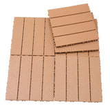 Plastic Interlocking Deck Tiles, 11.8"x11.8", Patio Flooring Outdoor Waterproof All W2882P204560