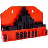 58Pc T-Slot Clamping Kit Mill Machinist Set With T-slot cleaner and Tightening Wrench W465P215014