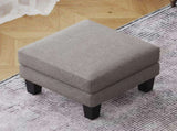 Fabric Ottoman Light Grey W109741864
