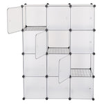 ZUN 12-Cube Storage Shelf Cube Shelving Bookcase Bookshelf Organizing Closet Toy Organizer Cabinet White 74988135