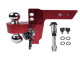 Adjustable Red Trailer Hitch Fits 2" Receiver 6" Drop Solid Tube Hitch 12500 LBS 16289842