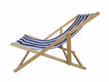 populus wood sling blue Stripe Broad blue Stripe folding chaise lounge 92102208