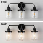 ZUN ll Sconces Set of 3 with Clear Glass Shade,Modern ll Sconce,Industrial Indoor ll Light Fixture for 77804163