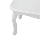 Children's Wooden Dressing Table Reversible Round Mirror Dressing Table Chair Three Drawers White 09401206