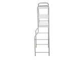 Over-the-Toilet 3-Shelf Steel Storage Unit with Liners, Satin Nickel 01678212