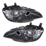 Pair 63117287017 Left Right Side Headlight for BMW X6 E71 HID/Xenon with AFS 2011-2014 67158650