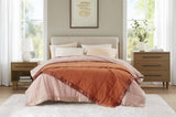 1 PCS Full/Queen Lightweight Down Alternative Blanket with Satin Trim Orange B035P319518