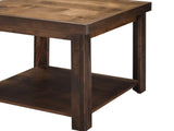 24 inch Side Table, No Assembly Required, Whiskey Finish B108P160190