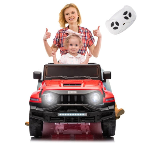 ZUN 24V Ride On Car for Kids Battery Powered Ride On 4WD Toys with Remote Control,Parents Can Assist in W1396128716