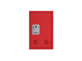 24" H Locker Cabinet, Metal Locker Cabinet with 1 Doors, Small Metal Locker,Lockable W396100784
