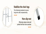 Set of 2 Modern Bar Stools, CurvedBack PU Leather Upholstered Counter Chairs, Metal Frame with W1151P433264