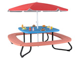 Kids Picnic Table Outdoor Activity Table With Umbrella 35722284