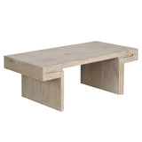 American Vintage Industrial Coffee Table, Premium Reclaimed Wood Texture Rectangular Design, W1445P287874