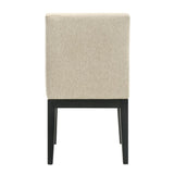 Beige and Black Padded Side Chair B062P209256