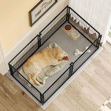 Large Dog Cage 63.7" Dog Kennel for Medium Dogs Puppy Dog Playpen with Top, Pet Cage, Indoor, 93612526