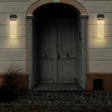 1-pack Modern Outdoor Wall Light Fixture, Weatherproof LED Wall Sconce with Bubble Crystal, Black W1340P239405