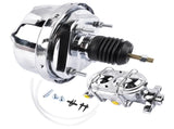 7" Street Hot Rod Power Brake Booster & Master Cylinder CHROME Brakes Custom Car 55419783