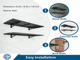4 Pack Garage Wall Shelving Heavy Duty - 1.4 x 4 Foot Wall Mounted Storage Shelves with Built-in W5072P469263