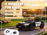 Black 12V Kids Electric Car Full Functions, Remote Control, Siren, Light, Music, Spring 71434748