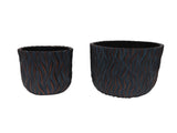 Large Round Planters Set of 2 - Lightweight Magnesium Oxide Plant W5212P434253