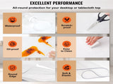 96" x 46" Clear Table Cover Protector, 2mm Thick Clear Desk Protector Table Pads, Plastic Tablecloth 05783985