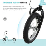 12-inch children's scooter with adjustable height. - Blue 20688075