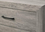 1pc Contemporary Five-Drawers Chest Bed Side Cabinet Wooden Furniture Rustic Gray Color B2741P334815