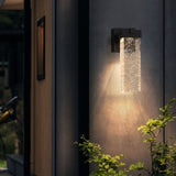 Outdoor waterproof transparent LED crystal wall lamp with light sense 05453058