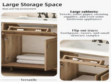 60 Inch Bathroom Vanity with Double Sink , Large Storage Space with 2 Tip-Out Trays / 00545657