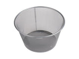 Mesh Trash Can, 16.65L , Waste Paper Basket, Round, Office, Metal, Silver 47621532