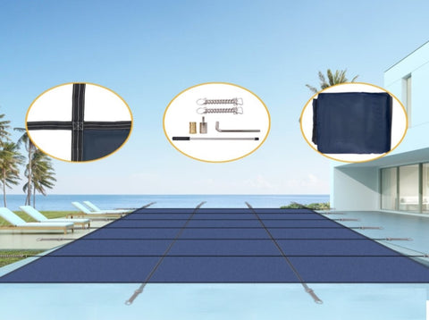 Inground Pool Safety Cover, 16x32ft Rectangle Winter Safety Pool Cover for Inground Swimming Pools, W465P203689